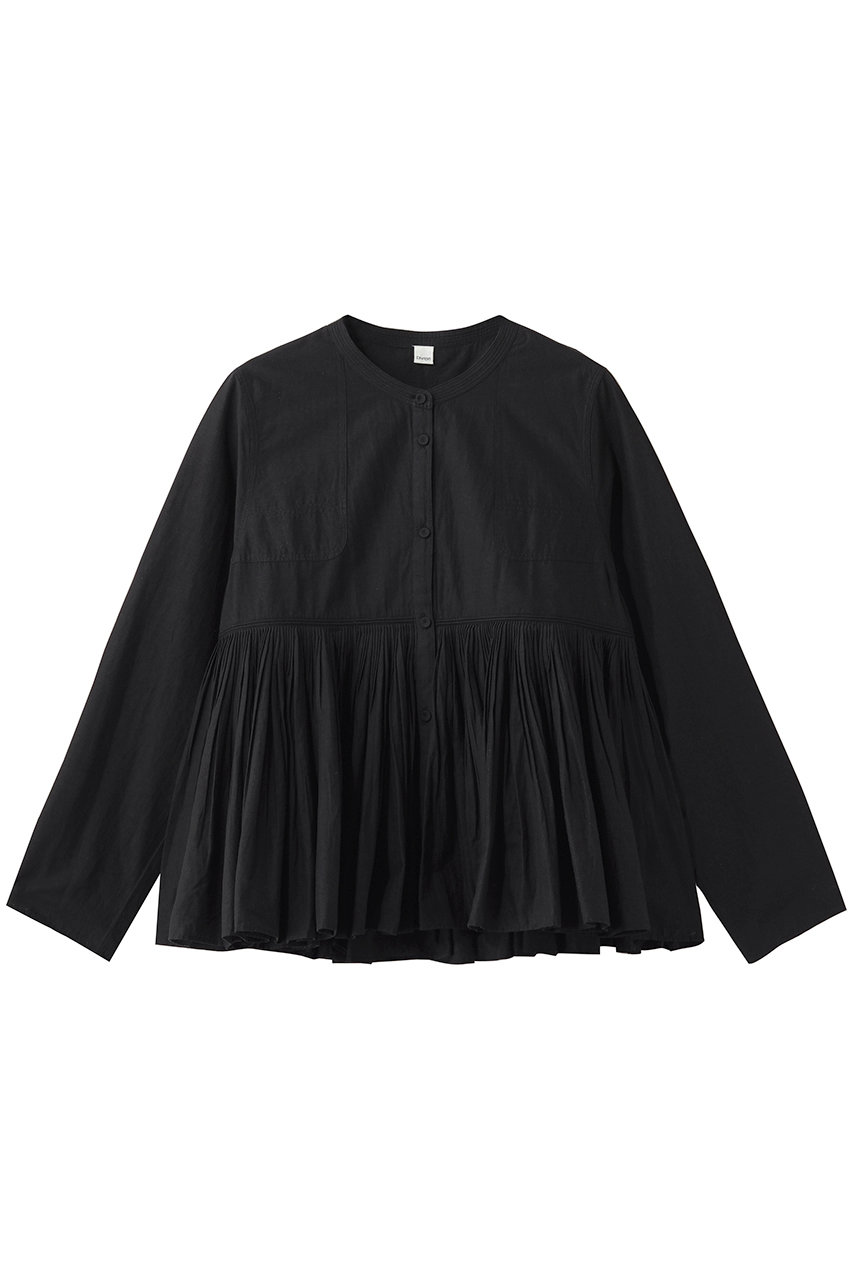 ガリャルダガランテ/GALLARDAGALANTEの【Dhritie】(手洗い可)タックブラウス(ブラック/GGD1061204A0004)