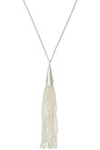 ビーズタッセルネックレス