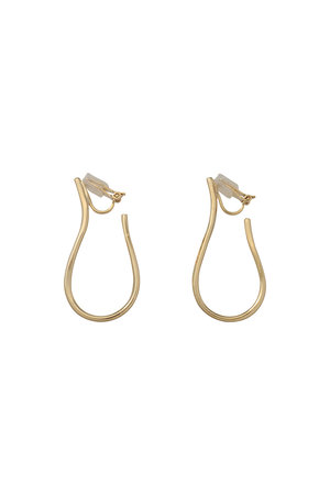 ガリャルダガランテ/GALLARDAGALANTEのドロップフープクリップイヤリング(150100/150102)