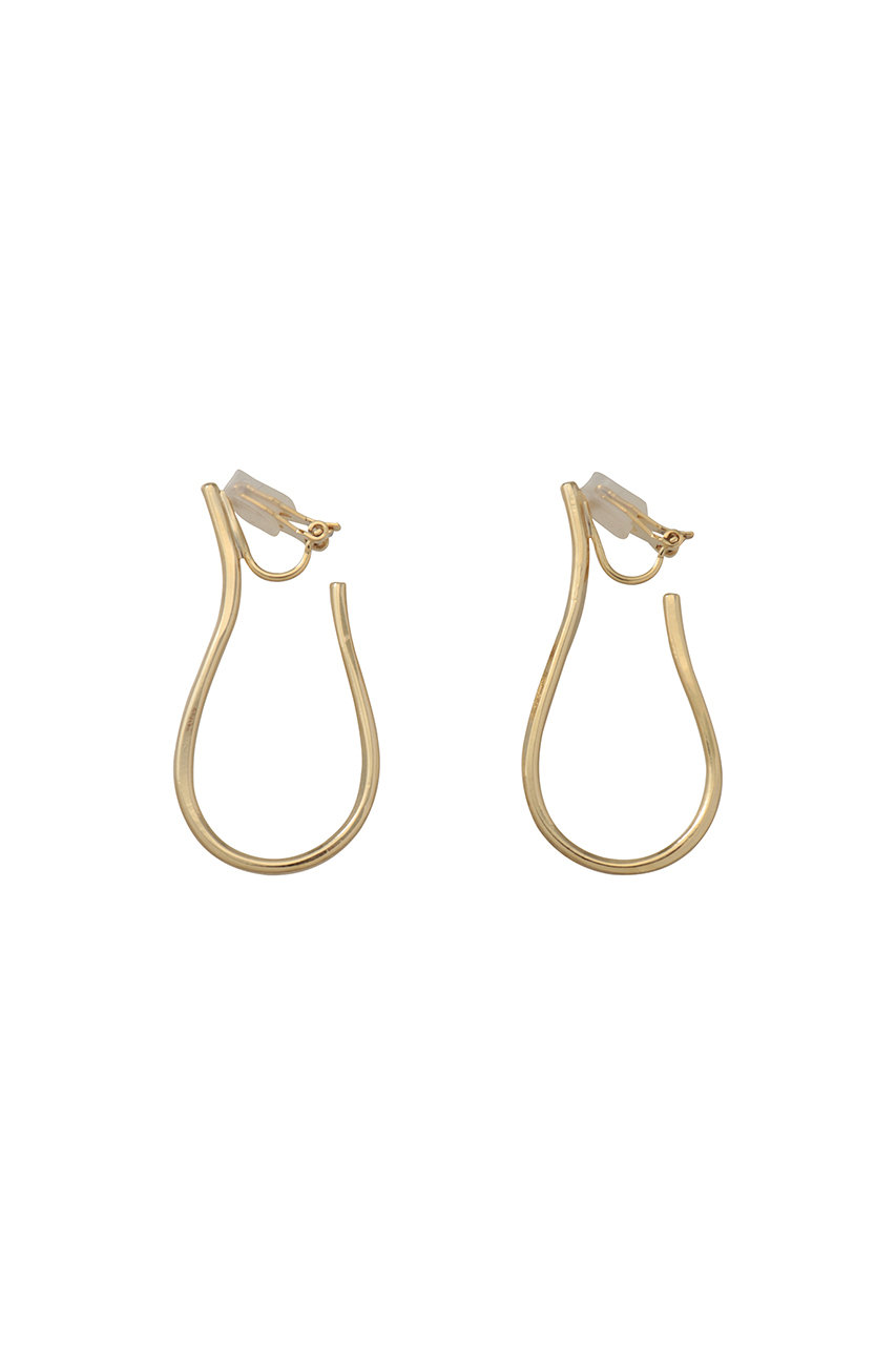 ガリャルダガランテ/GALLARDAGALANTEのドロップフープクリップイヤリング(ゴールド/GGZ1061311A0006)