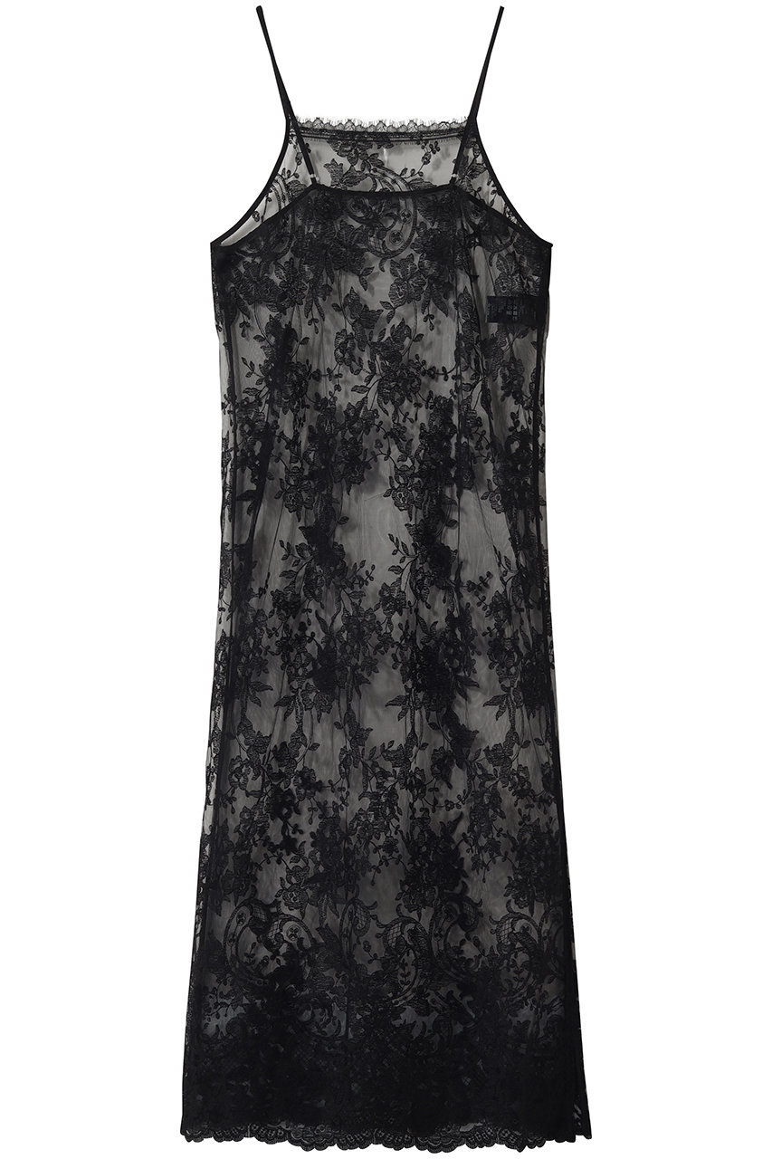 ガリャルダガランテ/GALLARDAGALANTEのシアーレースキャミワンピース(ブラック/GGZ1061309A0002)