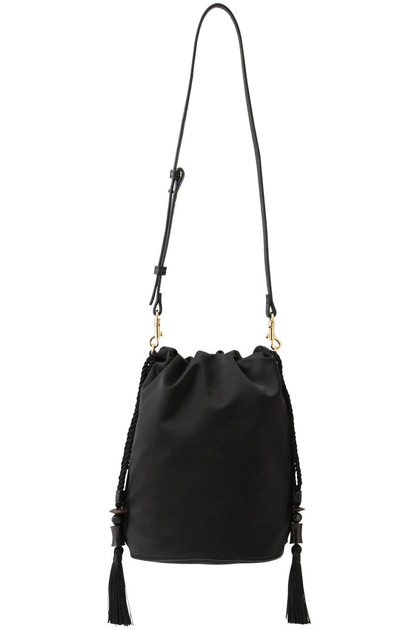 ガリャルダガランテ/GALLARDAGALANTEの【2.718】タッセルドローストリングバッグ(ブラック2/GGN1061312A0004)