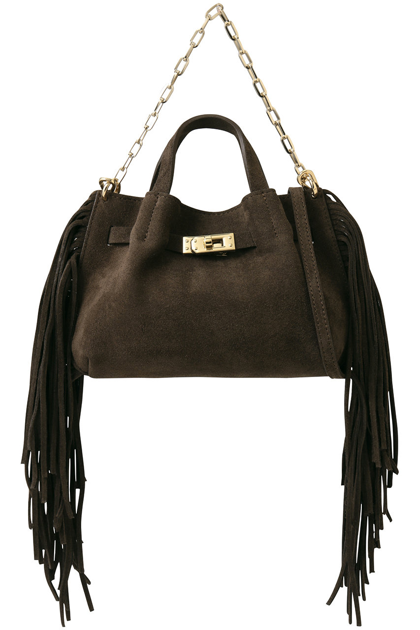 ガリャルダガランテ/GALLARDAGALANTEの【2.718】フリンジチェーンミニバッグ(ブラウン/GGN1061312A0007)