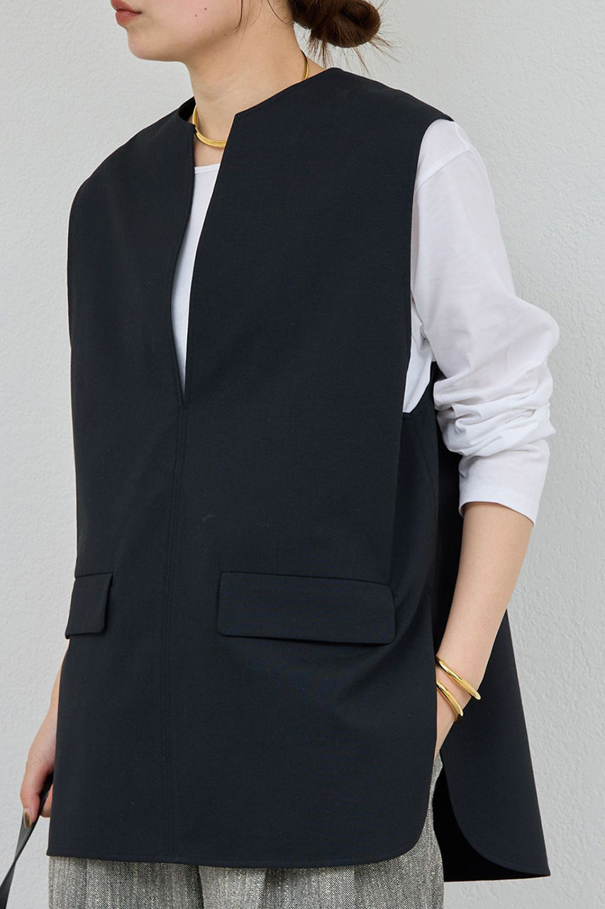 ガリャルダガランテ/GALLARDAGALANTEの【予約販売】【セットアップ対応】スキッパージレ(ブラック/GGZ1061104A0005)