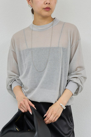 ガリャルダガランテ/GALLARDAGALANTEの【予約販売】コットンシアーニット(110300/110301)