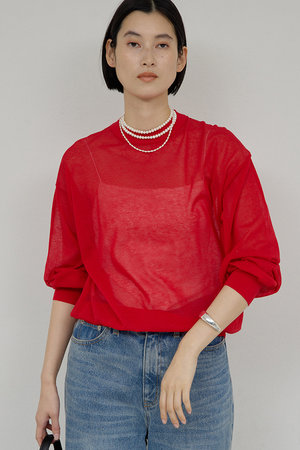 ガリャルダガランテ/GALLARDAGALANTEの【予約販売】コットンシアーニット(110300/110301)