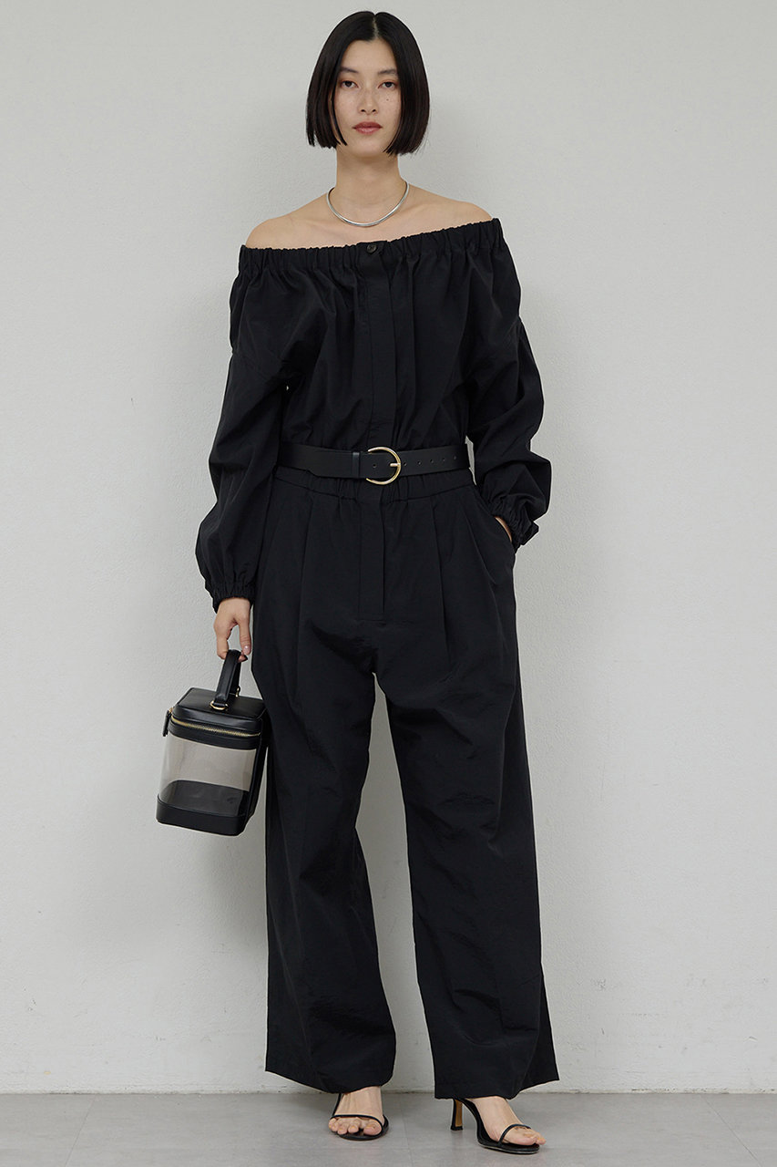 ガリャルダガランテ/GALLARDAGALANTEの【予約販売】オフショルオールインワン(ブラック/GGZ1061109A0004)