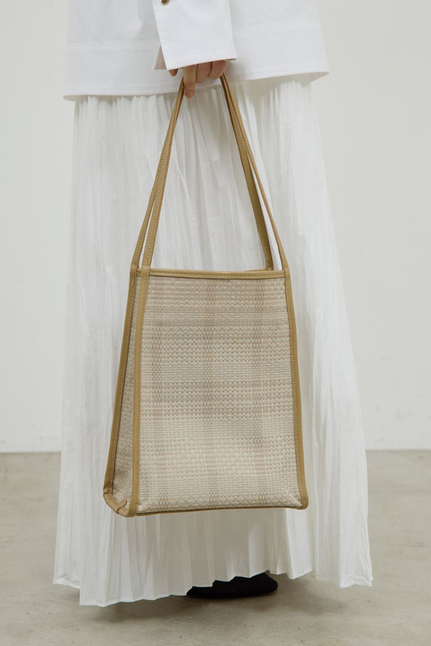 ガリャルダガランテ/GALLARDAGALANTEの【2.718】トリミングトート S(ベージュ/GGN1061112A0006)