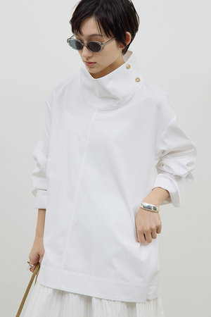 ガリャルダガランテ/GALLARDAGALANTEの【予約販売】ハイネックコットンシャツ(110400/110403)