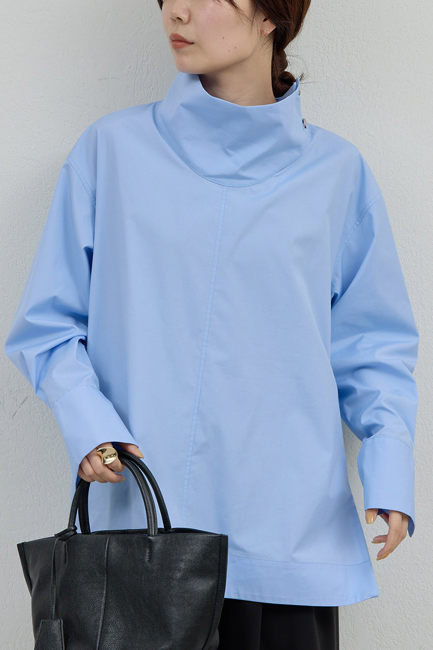 ガリャルダガランテ/GALLARDAGALANTEの【予約販売】ハイネックコットンシャツ(サックスブルー/GGZ1061104A0013)