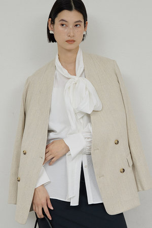 ガリャルダガランテ/GALLARDAGALANTEの【予約販売】【セットアップ対応】ノーカラーツイードジャケット(110800/110801)