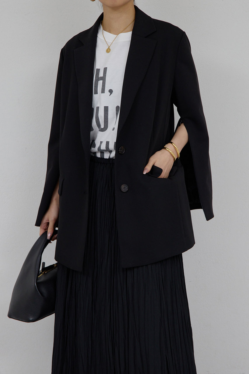 ガリャルダガランテ　スリットスリーブジャケット　ブラック GALLARDAGALANTE(ガリャルダガランテ)｜【予約販売】スリットスリーブ