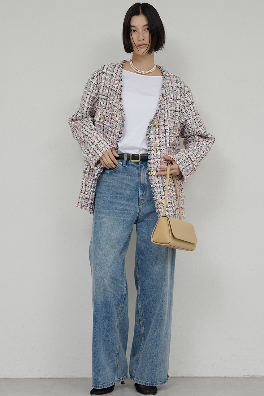 GALLARDAGALANTE(ガリャルダガランテ)｜ラウンドヘムTee/ホワイト の