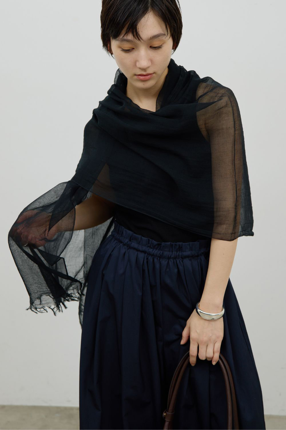 ガリャルダガランテ/GALLARDAGALANTEの【予約販売】ベーシックストール(ブラック/GGZ1061216A0002)