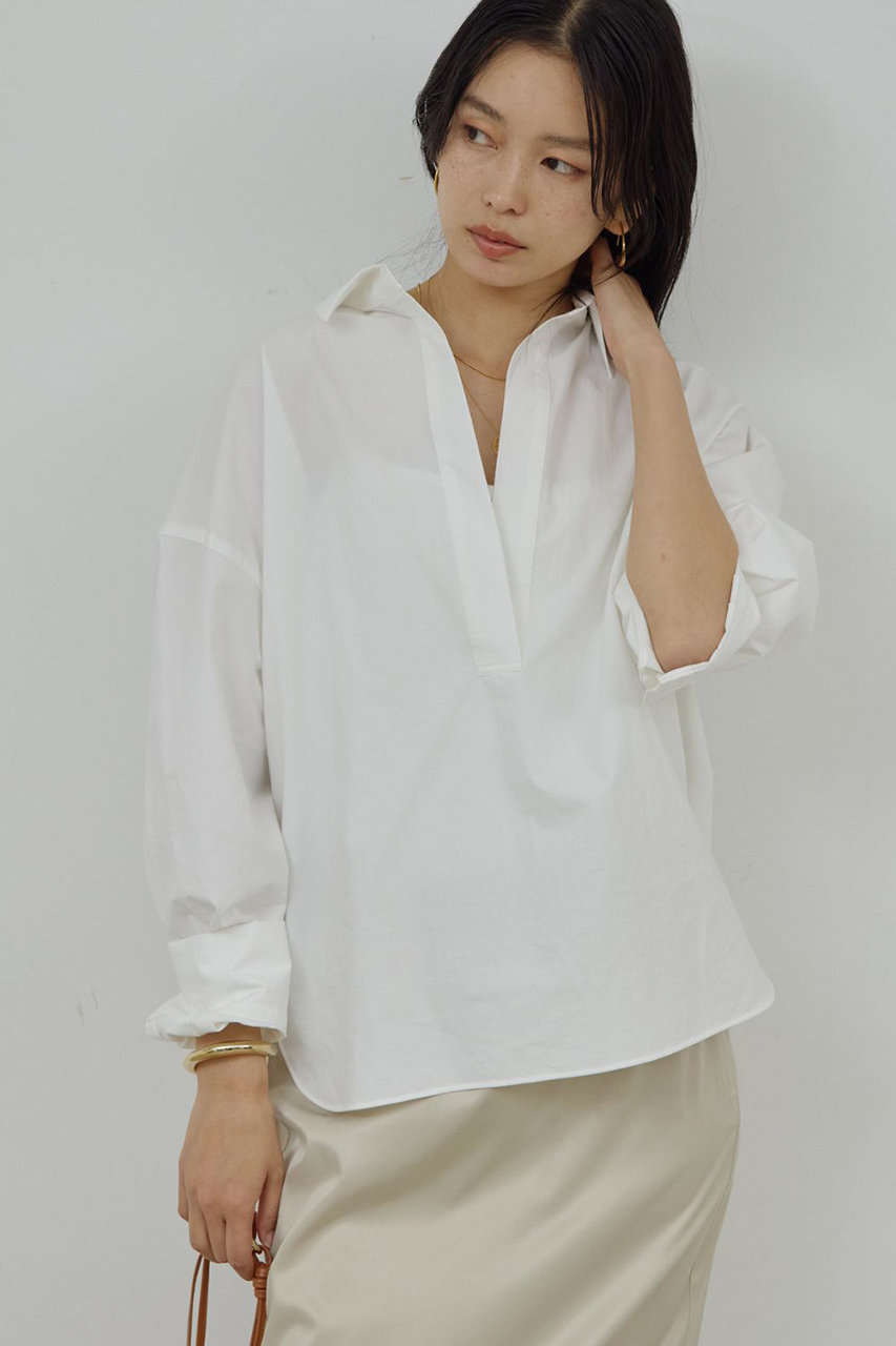 ガリャルダガランテ/GALLARDAGALANTEの【予約販売】スキッパーシャツ(オフホワイト/GGZ1061204A0003)