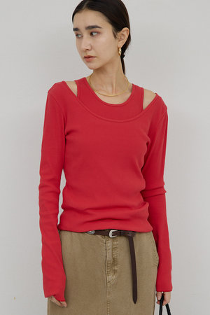 ガリャルダガランテ/GALLARDAGALANTEの【予約販売】〈前後2WAY〉ハイツイストリブロンTee(110100/110103)