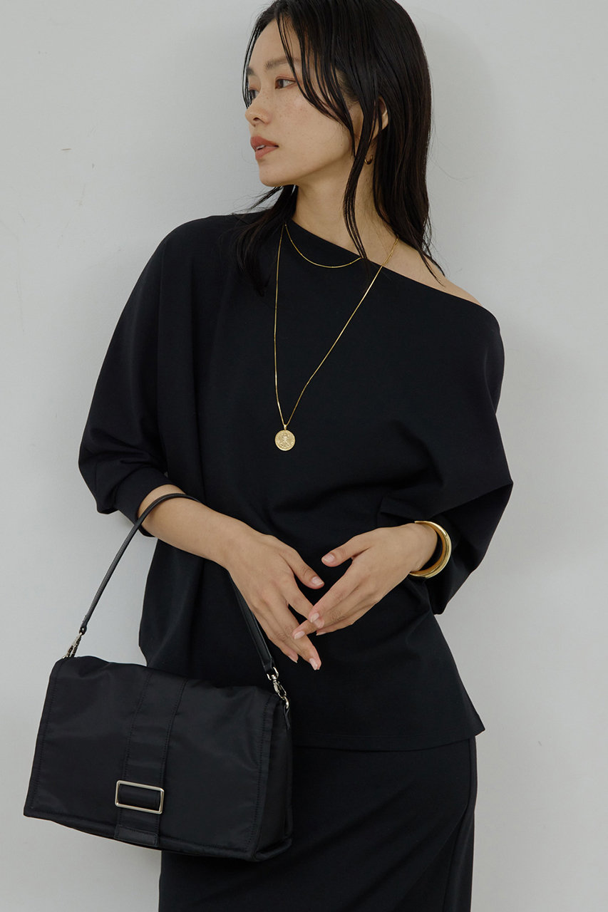 ガリャルダガランテ/GALLARDAGALANTEのオフショルポンチプルオーバー(ブラック/GGZ1061106A0002)