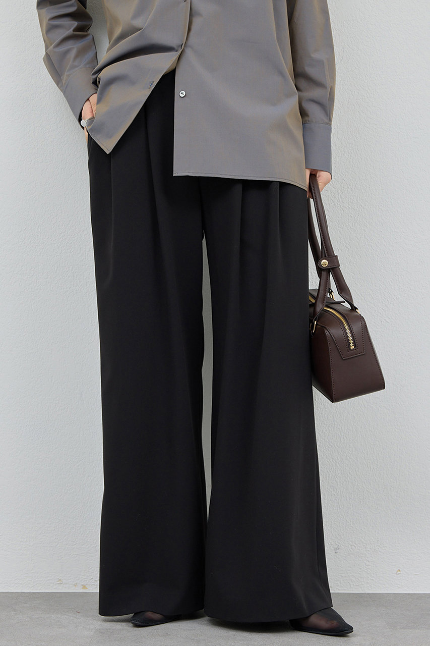 ガリャルダガランテ/GALLARDAGALANTEのイージー2タックパンツ(ブラック/GGZ1061102A0005)