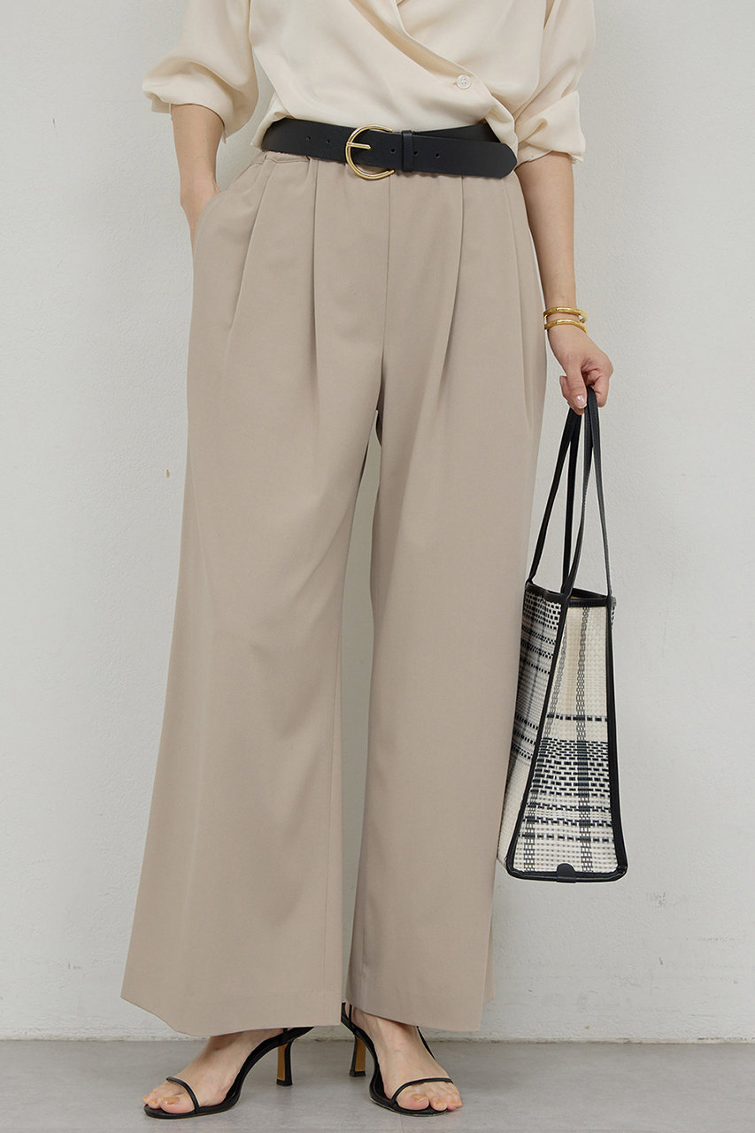 ガリャルダガランテ/GALLARDAGALANTEのイージー2タックパンツ(ベージュ/GGZ1061102A0005)