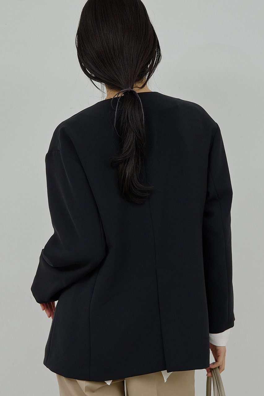 ガリャルダガランテ　ノーカラージャケット ブラック GALLARDAGALANTE(ガリャルダガランテ)｜【予約販売】ジャージーノー