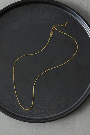 ガリャルダガランテ/GALLARDAGALANTEの【予約販売】ステンレスドットチェーンネックレス(150200/150201)