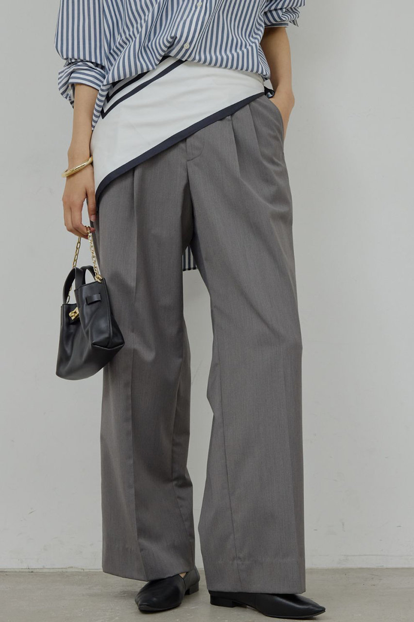 ガリャルダガランテ/GALLARDAGALANTEの【予約販売】タックストレートパンツ(グレー/GGZ1061102A0008)