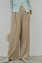 【予約販売】タックストレートパンツ ガリャルダガランテ/GALLARDAGALANTE ベージュ
