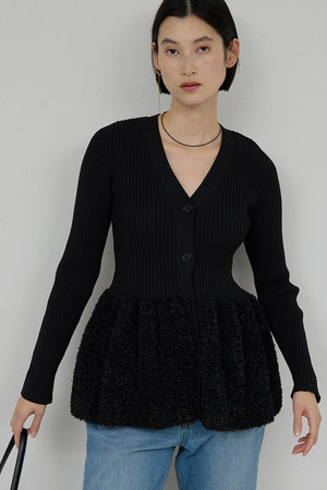 ガリャルダガランテ/GALLARDAGALANTEの【予約販売】ファンシーペプラムカーデ(110300/110303)