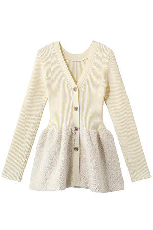 ガリャルダガランテ/GALLARDAGALANTEのファンシーペプラムカーデ