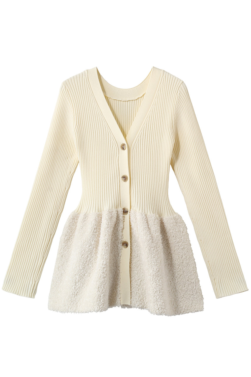 ガリャルダガランテ/GALLARDAGALANTEのファンシーペプラムカーデ(オフホワイト/GGZ1061105A0004)