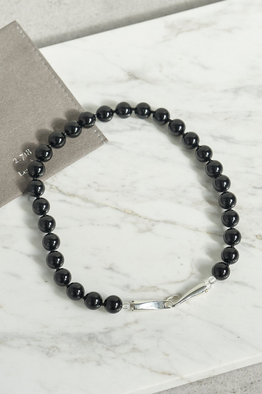 ガリャルダガランテ/GALLARDAGALANTEの【予約販売】【Lemme.×2.718】ジェムストーンネックレス(ブラック/GGN1061111A0005)