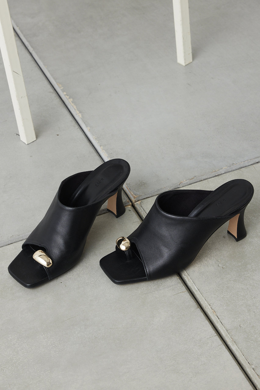 ガリャルダガランテ/GALLARDAGALANTEの【2.718】サムリングミュール(ブラック/GGN1061113A0004)