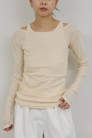 ガリャルダガランテ/GALLARDAGALANTEの【予約販売】【PEAS】ガーゼテレコプルオーバー(110100/110103)