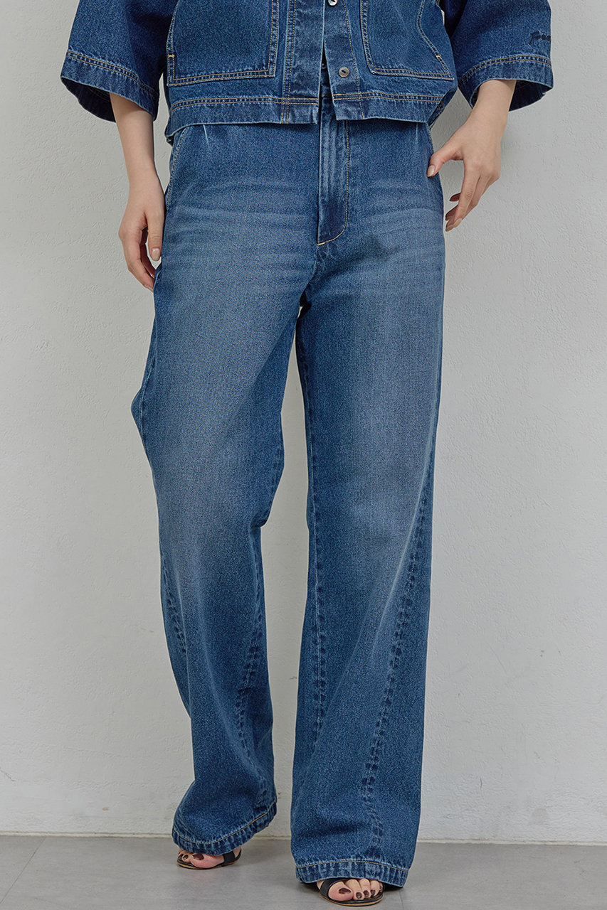 ガリャルダガランテ/GALLARDAGALANTEの【予約販売】【PEAS】【セットアップ対応】デニムトラウザーズ(ブルー/GGP1061303A0001)