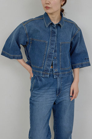 ガリャルダガランテ/GALLARDAGALANTEの【予約販売】【PEAS】【セットアップ対応】デニムハーフスリーブシャツ(110400/110402)