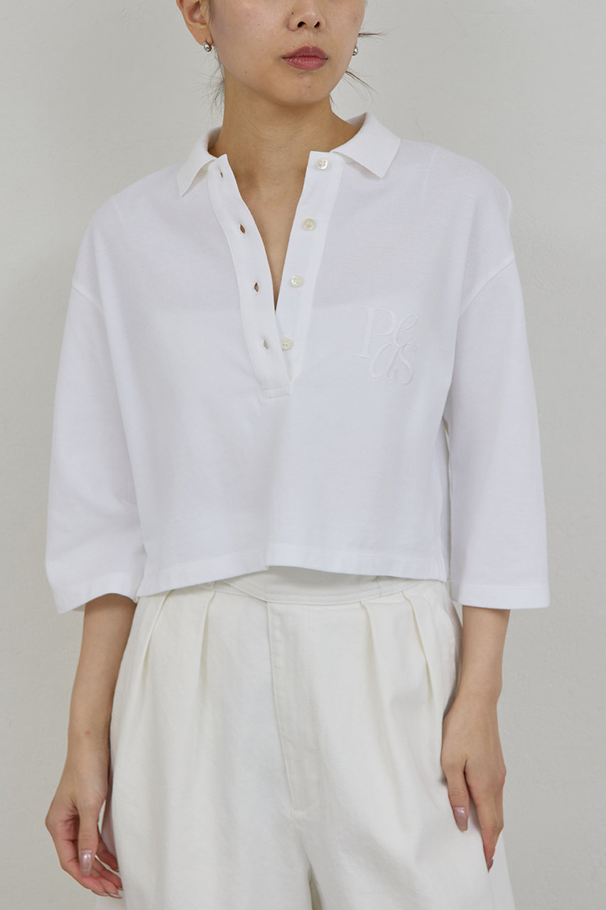 ガリャルダガランテ/GALLARDAGALANTEの【予約販売】【PEAS】カノコポロシャツ(ホワイト/GGP1061106A0001)