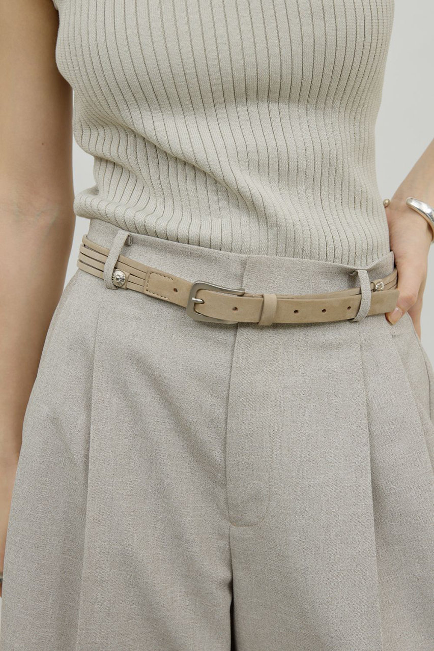 ガリャルダガランテ/GALLARDAGALANTEのポイントコンチョベルト(ベージュ/GGZ1061114A0002)