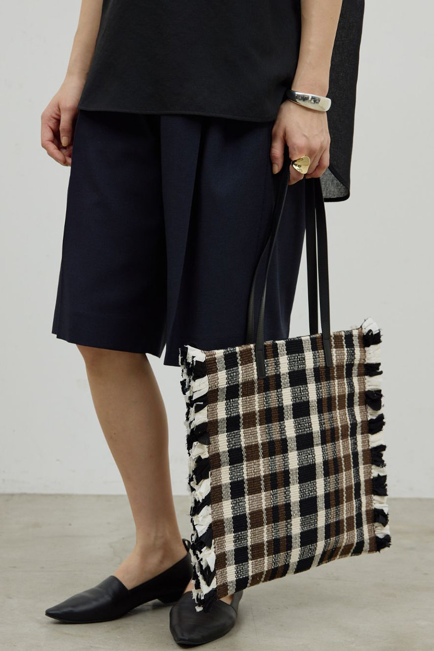 ガリャルダガランテ/GALLARDAGALANTEの【予約販売】【Jhuri Shate】ラグトート(ブラック/GGZ1061212A0001)