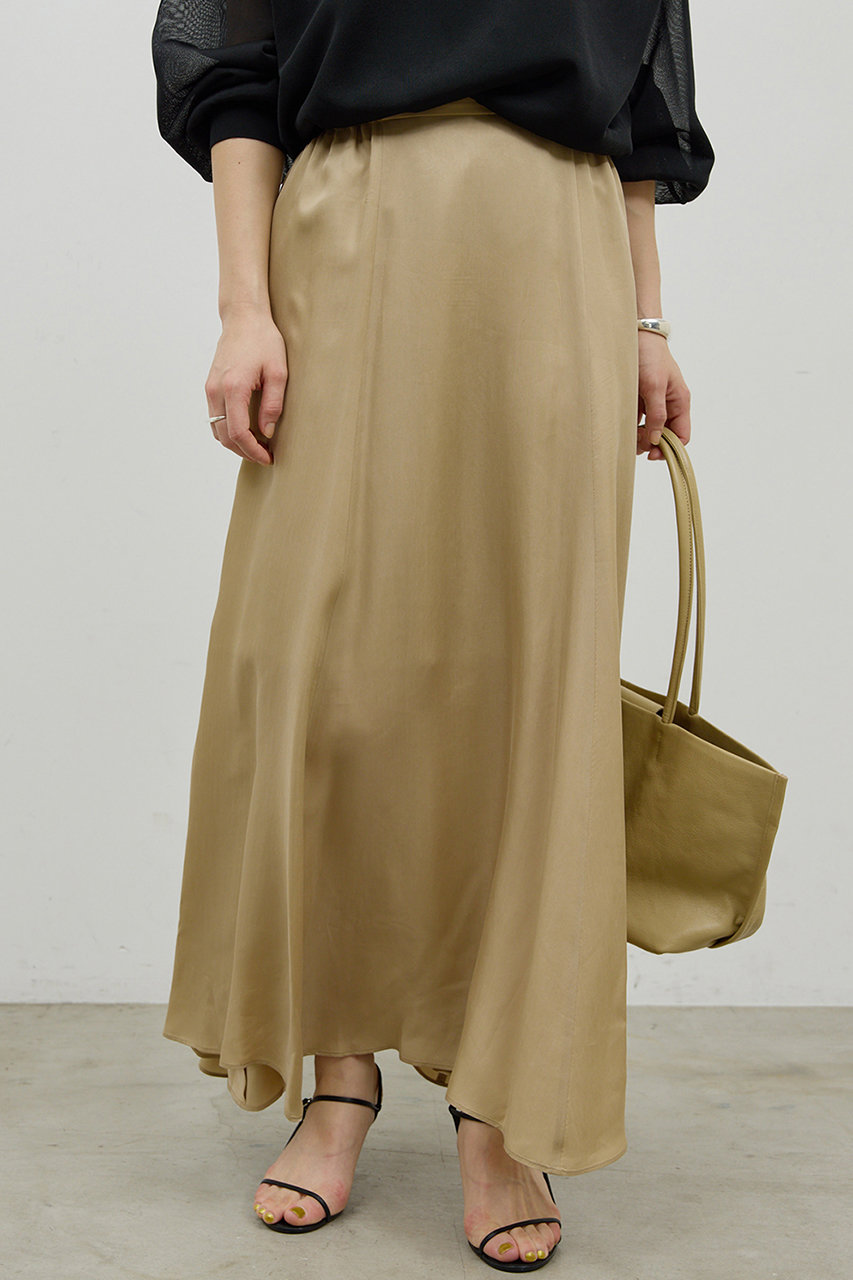 ガリャルダガランテ/GALLARDAGALANTEの【予約販売】【セットアップ対応】キュプラフレアスカート(ライトベージュ/GGZ1061201A0002)