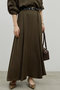 【予約販売】【セットアップ対応】キュプラフレアスカート ガリャルダガランテ/GALLARDAGALANTE カーキ