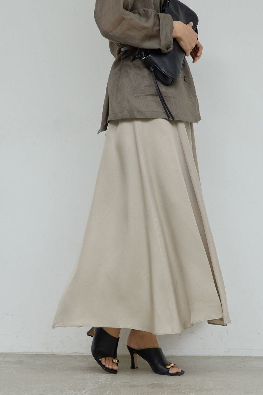 ガリャルダガランテ/GALLARDAGALANTEの【予約販売】【セットアップ対応】キュプラフレアスカート(グレージュ/GGZ1061201A0002)