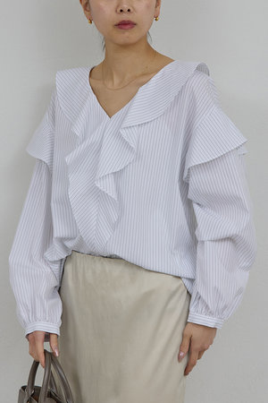 ガリャルダガランテ/GALLARDAGALANTEの【予約販売】ラッフルフリルブラウス