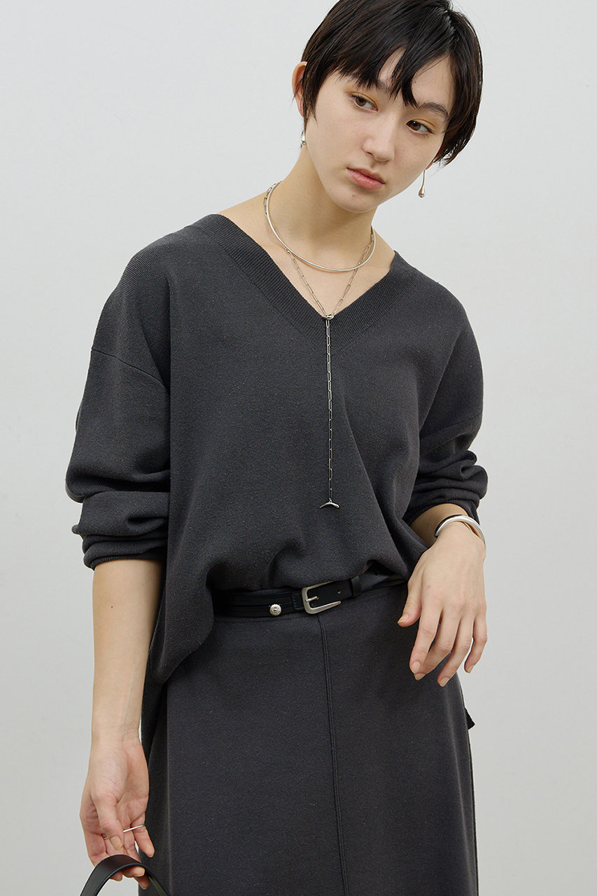 ガリャルダガランテ/GALLARDAGALANTEの【予約販売】【セットアップ対応】Vニット(チャコールグレー/GGZ1061105A0006)