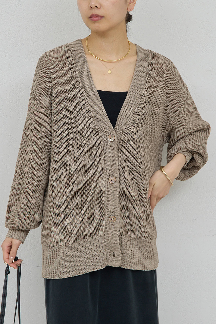 ガリャルダガランテ/GALLARDAGALANTEの【予約販売】MIXヤーンカーデ(モカ/GGZ1061105A0010)