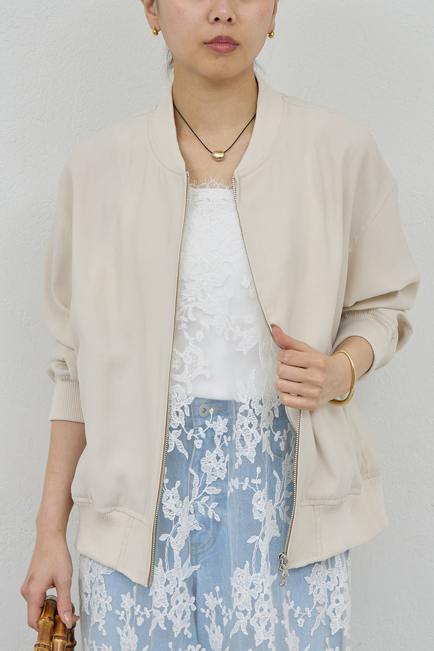 ガリャルダガランテ/GALLARDAGALANTEの【予約販売】サテンブルゾン(ベージュ/GGZ1061207A0002)