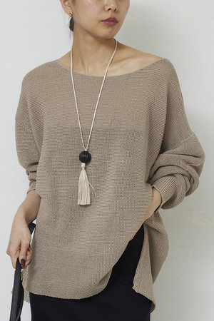 ガリャルダガランテ/GALLARDAGALANTEの【予約販売】ペーパーヤーンメッシュニット(110300/110301)