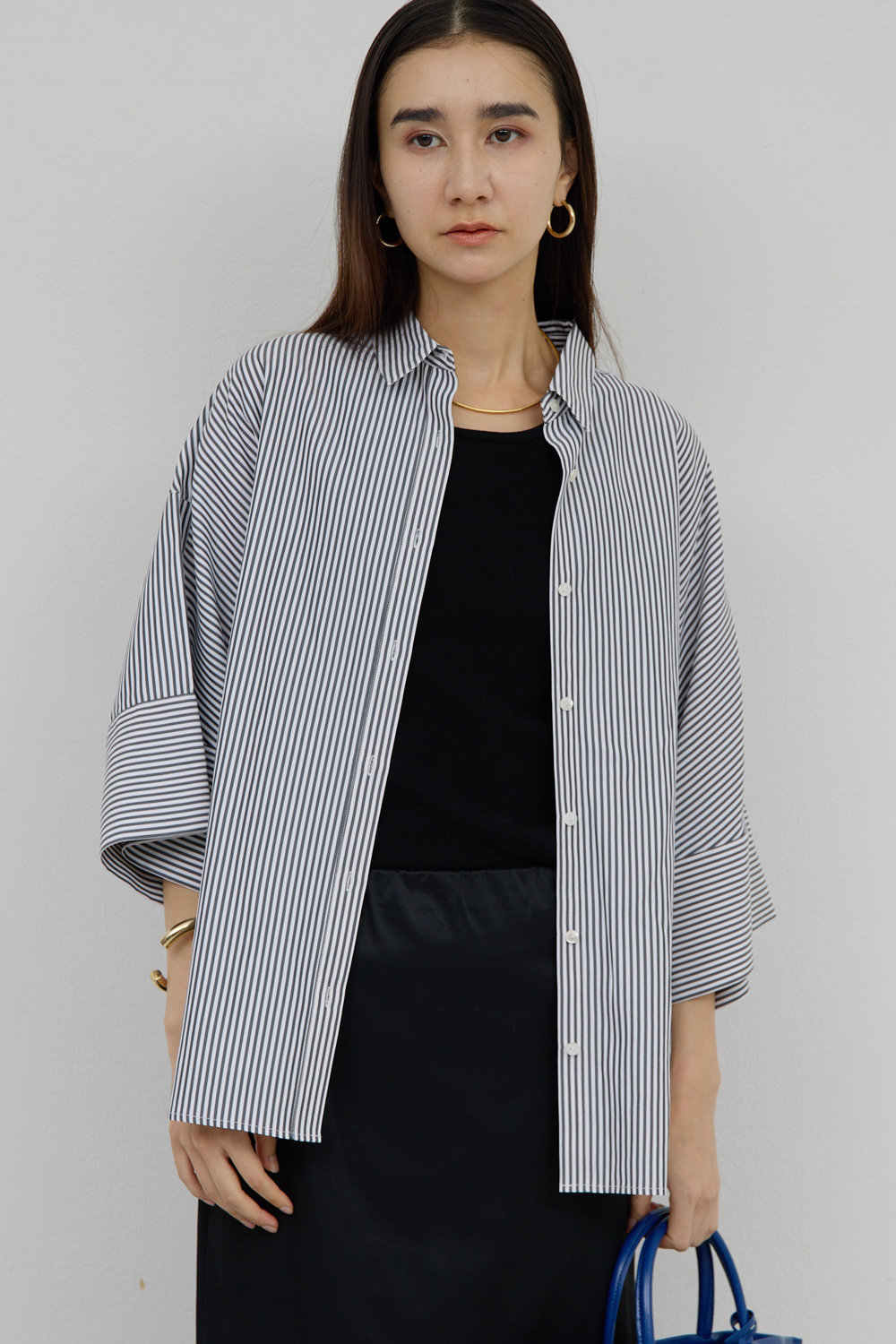 ガリャルダガランテ/GALLARDAGALANTEの【予約販売】ハーフスリーブシャツ(ネイビー/GGZ1061404A0001)