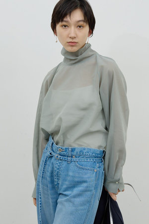 ガリャルダガランテ/GALLARDAGALANTEの【予約販売】シアーボウタイブラウス(110400/110403)