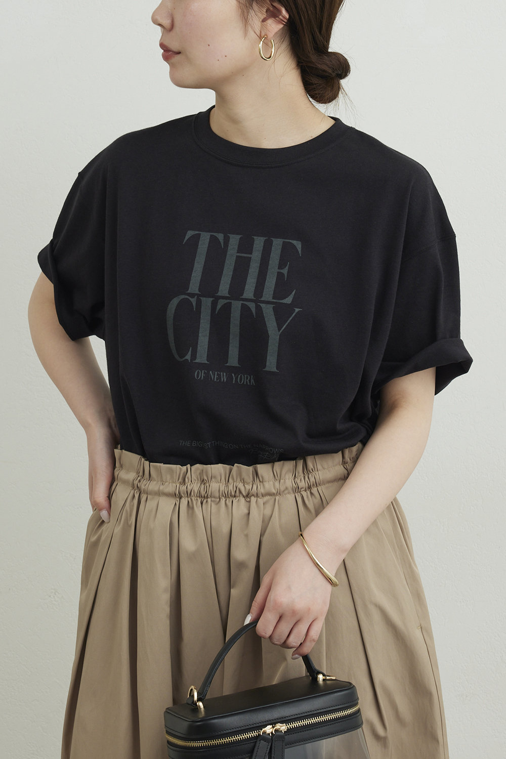 ガリャルダガランテ/GALLARDAGALANTEの【予約販売】【GOOD ROCK SPEED】別注 THE CITY ロゴTee(ブラック/GGZ1061206A0004)