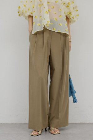 ガリャルダガランテ/GALLARDAGALANTEの【予約販売】(手洗い可)梳毛タックワイドパンツ(110600/110601)